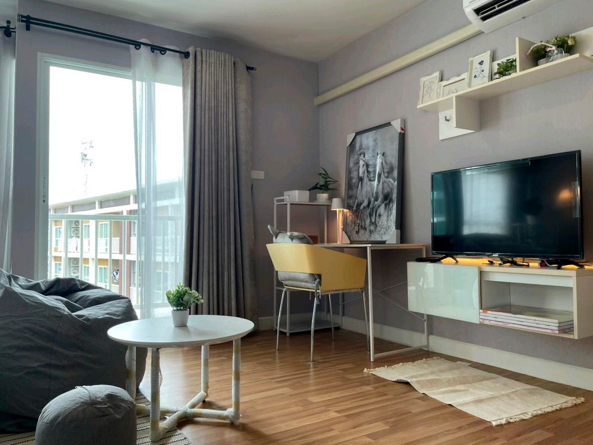 ให้เช่าคอนโดเลียบทางด่วนรามอินทรา : 🚩For Rent : We Condo Ekkamai - Ramindra / Corner Unit / fl.8