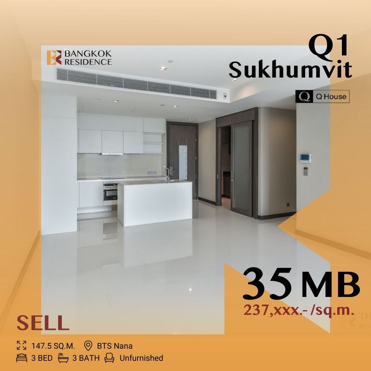 ขายคอนโดนานา : ⚡Q1 Sukhumvit ⚡ ,Ultra Luxury Living in the Heart of Bangkok,near BTS Nana