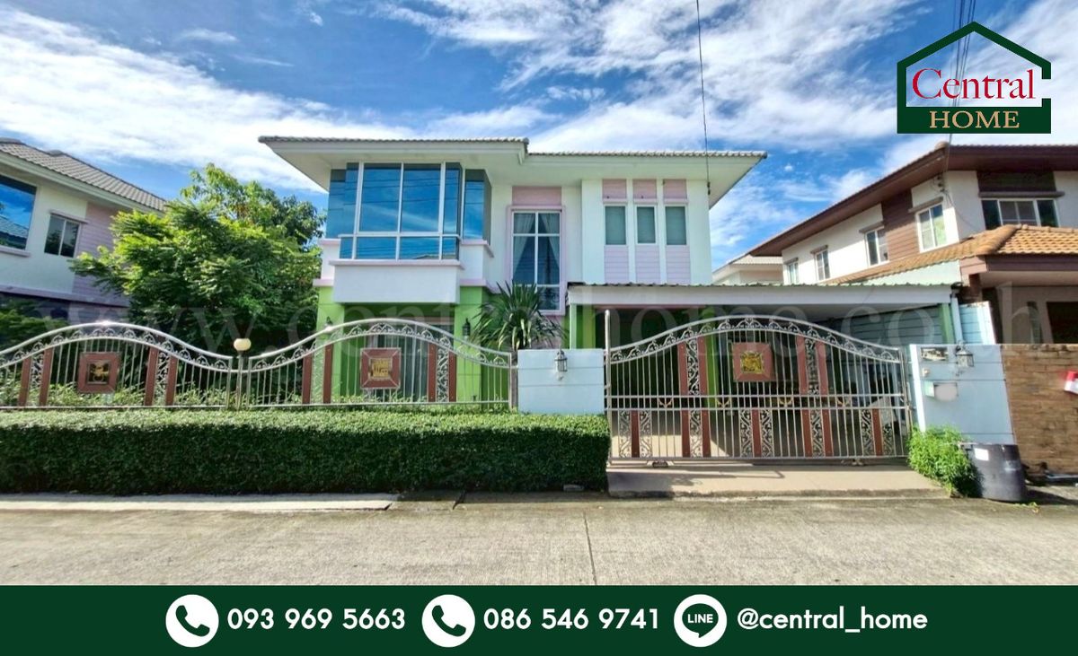 For SaleHousePathum Thani,Rangsit, Thammasat : Detached house, Pruksa Village 35, The Season Rangsit - Khlong 3