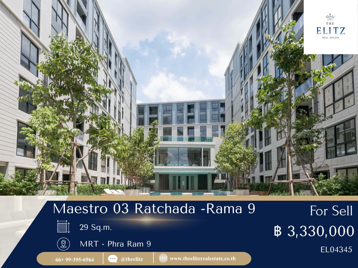 For SaleCondo : ✨ ถ้าคุณมองหาคุณภาพและความสะดวกสบาย Maestro 03 คือคำตอบ ✔