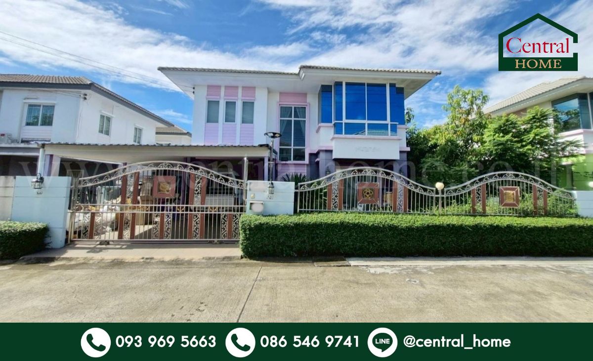 For SaleHousePathum Thani,Rangsit, Thammasat : Detached house, Pruksa Village 35, The Season Rangsit - Khlong 3