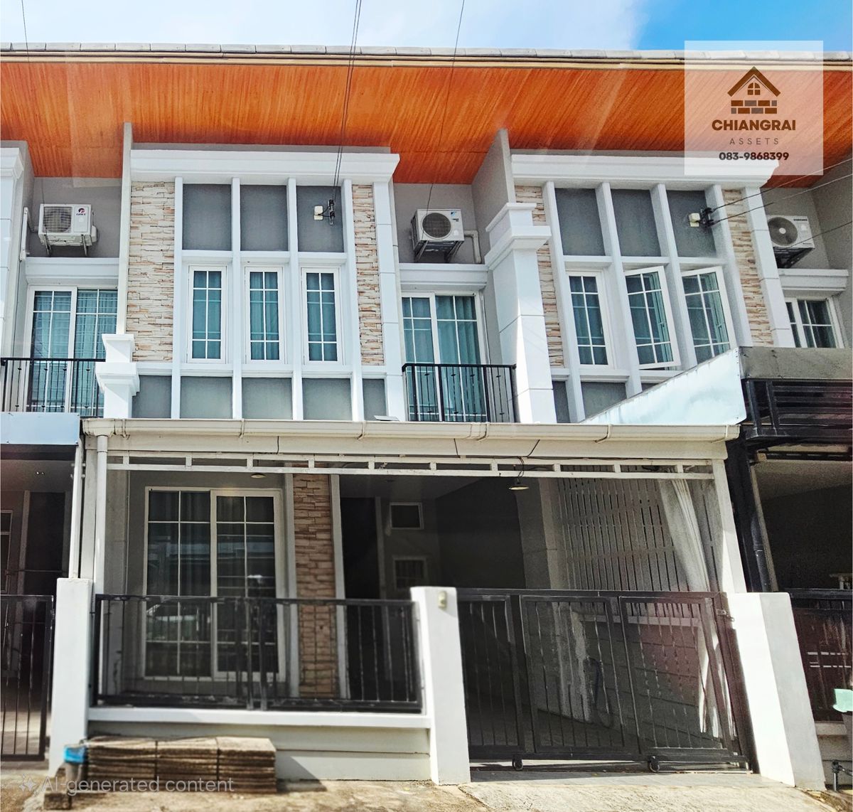 ให้เช่าบ้านเชียงราย : ทรัพย์เข้าใหม่✨ บ้านทาวน์โฮม Golden Town บิ๊กซี-แยกสนามบิน