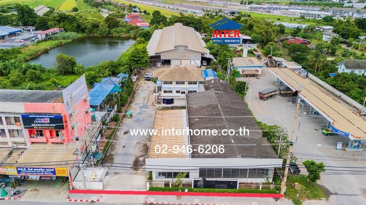 For SaleFactoryPathum Thani,Rangsit, Thammasat : Factory + Warehouse, 3rd floor, 5 Rai 84 sq.w., a factory + warehouse near Chatchawan Khlong 7 Market, Khlong 7 intersection, Lam Luk Ka Road, Liab Khlong 7, Lam Luk Ka, Lam Luk Ka Pathum Thani