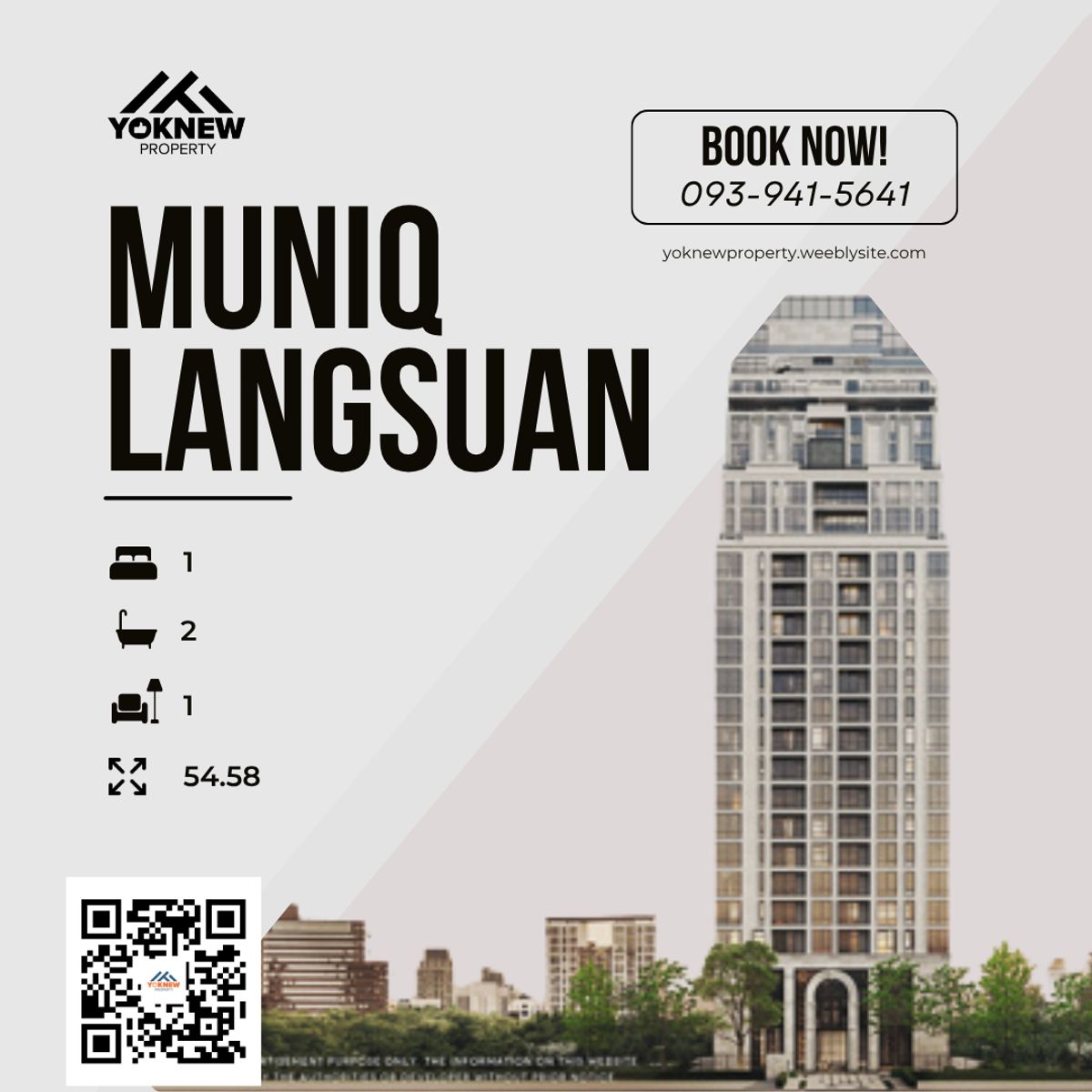ให้เช่าคอนโดวิทยุ ชิดลม หลังสวน : 🌟 Muniq Langsuan ชั้นสูง แต่งครบ 1 นอน 73K/เดือน พร้อมอยู่!