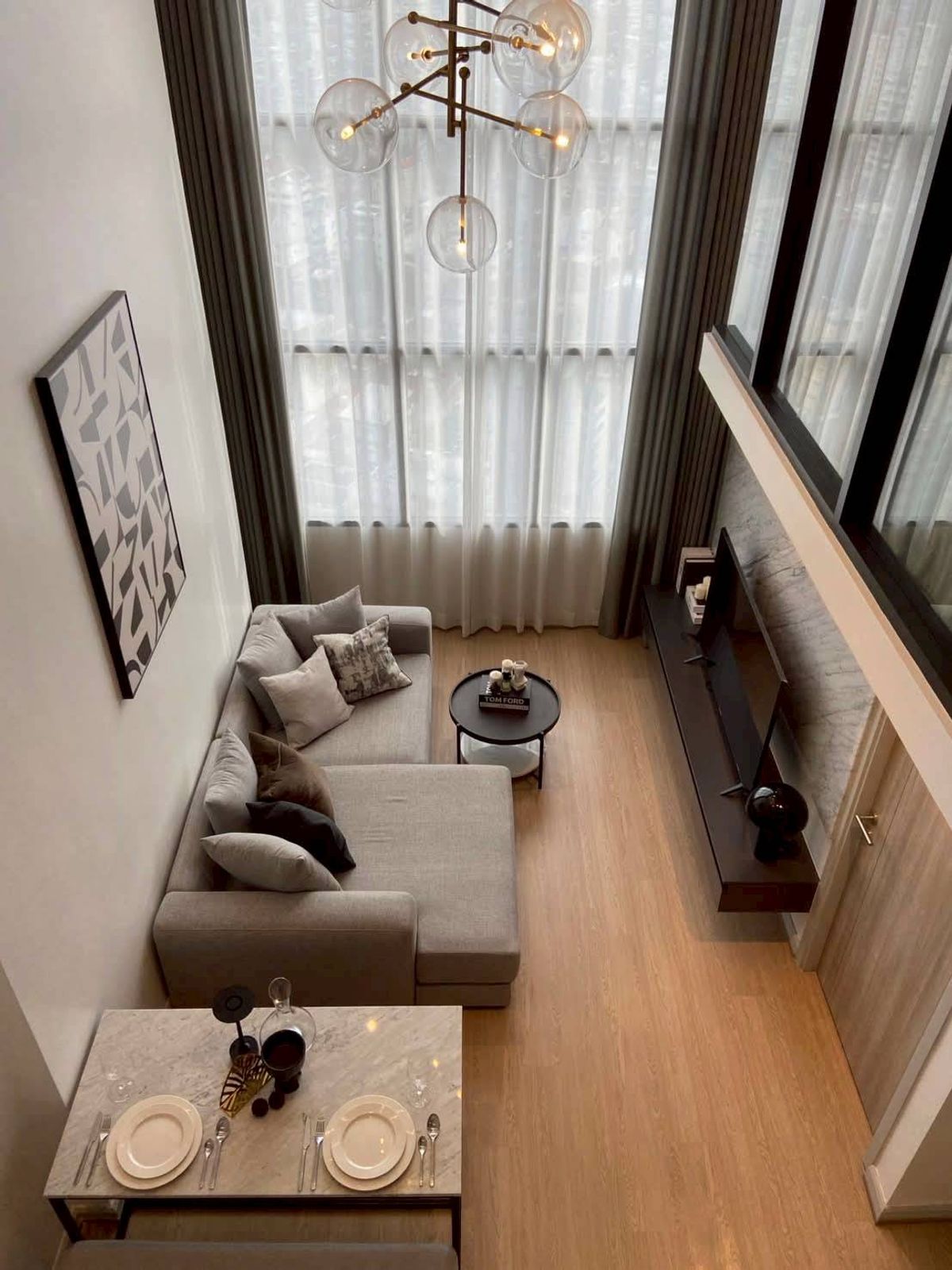 For RentCondoSathorn, Narathiwat : KnightsBridge Prime Sathon: Duplex 58sq m., southeast, river view Floor 11-20 , Fully Furnished and electrical appliances,Quota 1 car park at Auto Parking