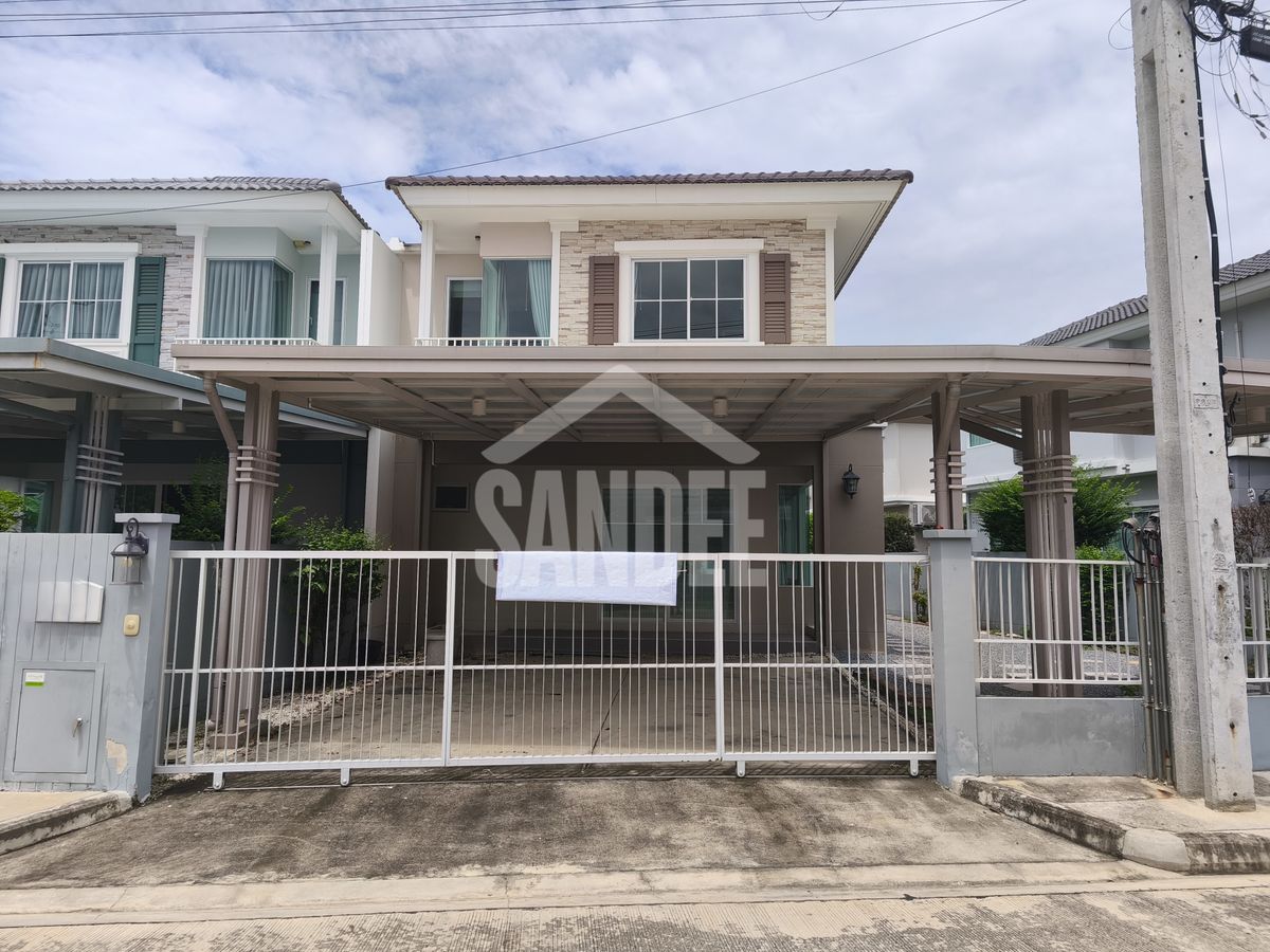 For SaleHouseRathburana, Suksawat : 2 -story twin house for sale, Villa Jiio Pracha Uthit 90 Project