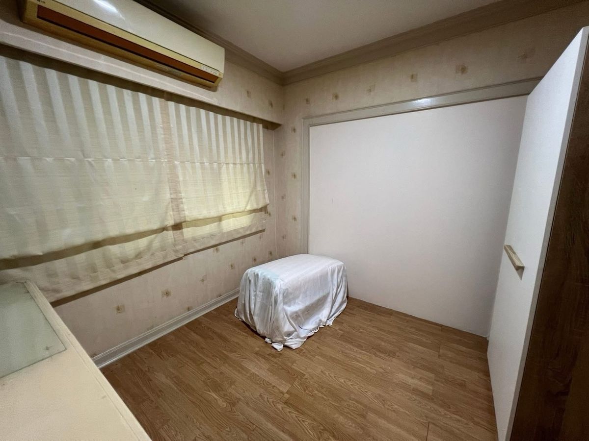 For SaleCondoRattanathibet, Sanambinna : 🌳baan Suanthon Rattanathibet, 1st floor, has a garden in front of the room