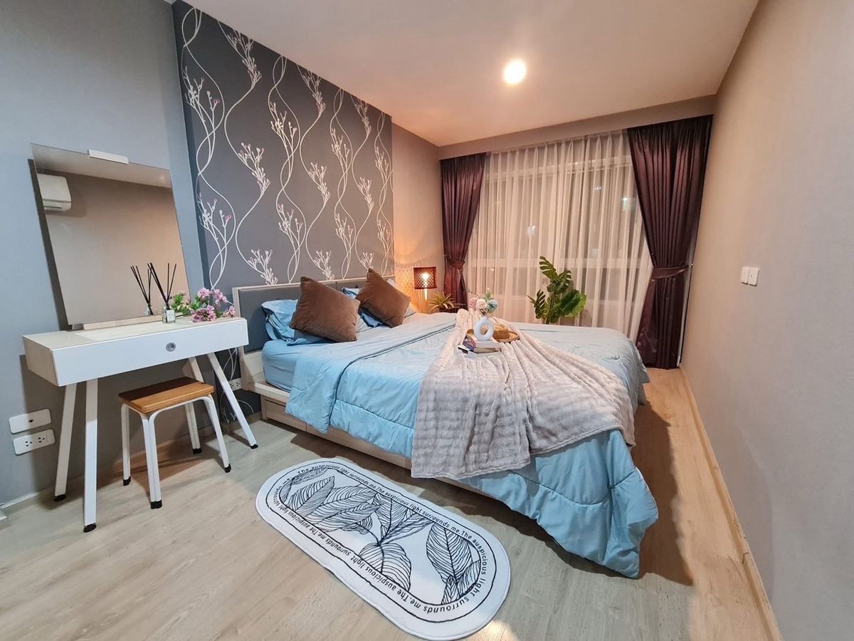 For RentCondoOnnut, Udomsuk : Elio Del Ray Sukhumvit 64, beautiful resort style, safe from 1 Bedroom 1 Bathroom, 34 sqm. Price 14,000 baht.
