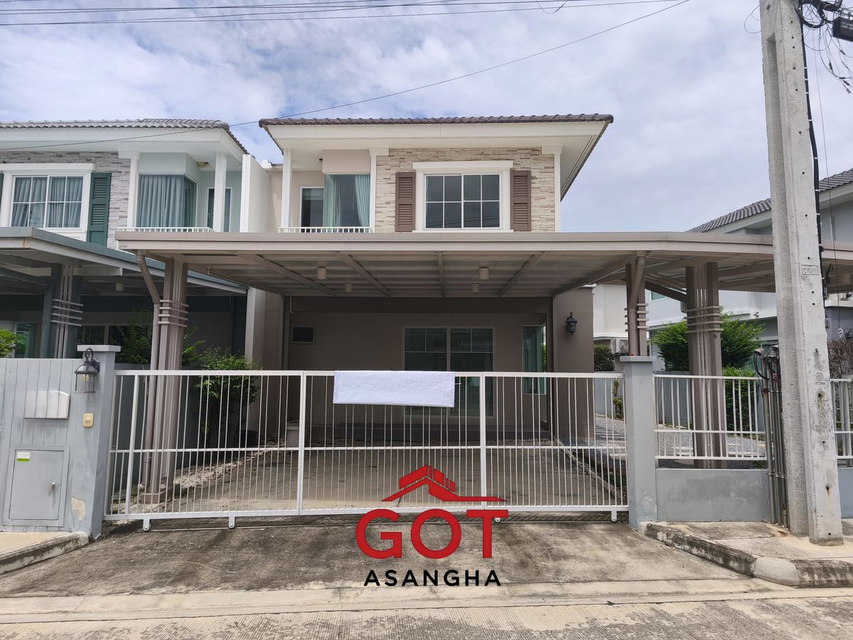 For SaleHouseRathburana, Suksawat : 2 -story twin house for sale, Villa Jiio Pracha Uthit 90 Project