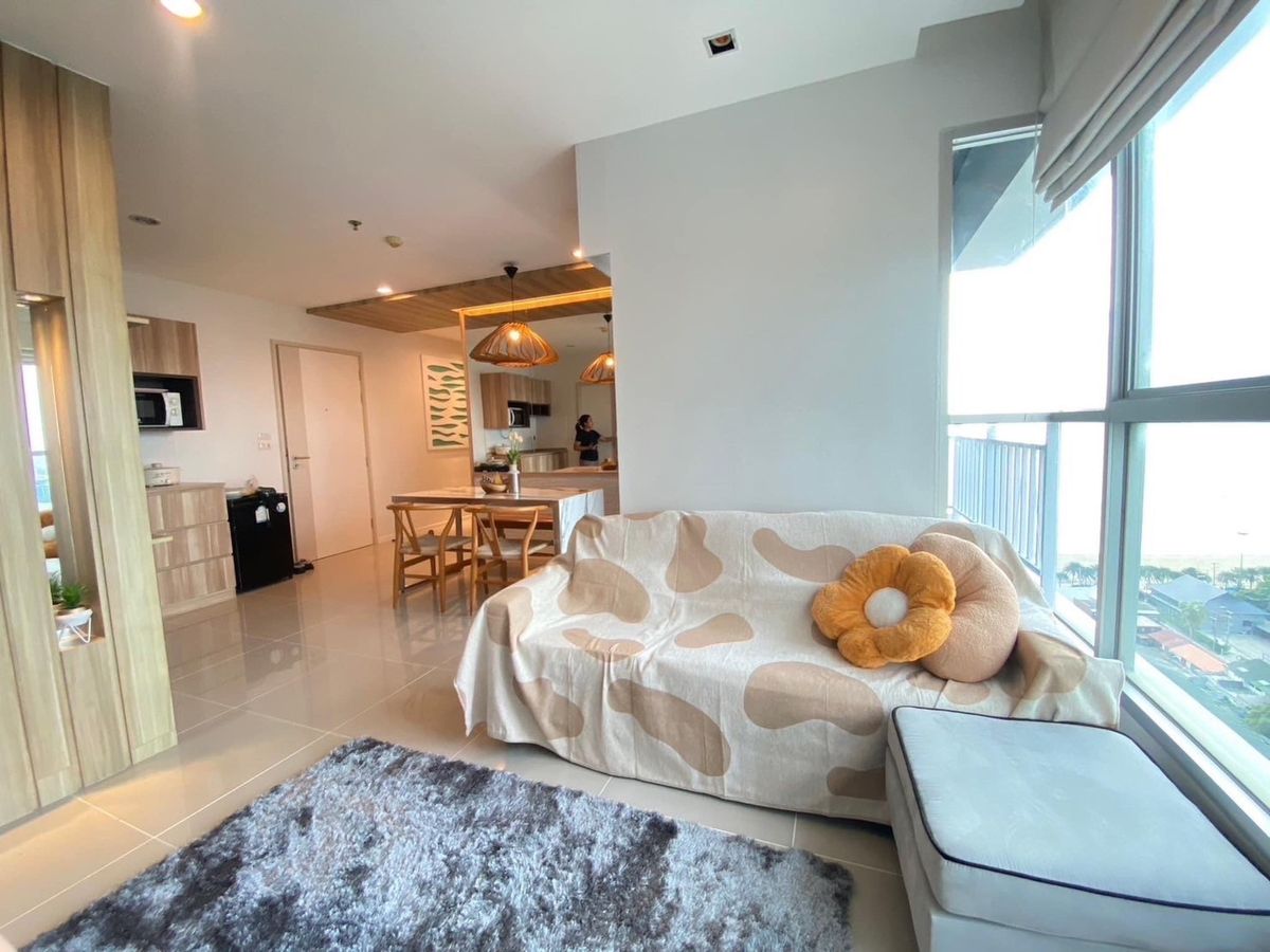 For RentCondoPattaya, Bangsaen, Chonburi : 🌊💎 For rent! Lumphini Park Beach, Nachom Thian 💎🌊 ✨ 2 big rooms, complete with beautiful sea views, ready to move in! 💸 22,000 baht/month
