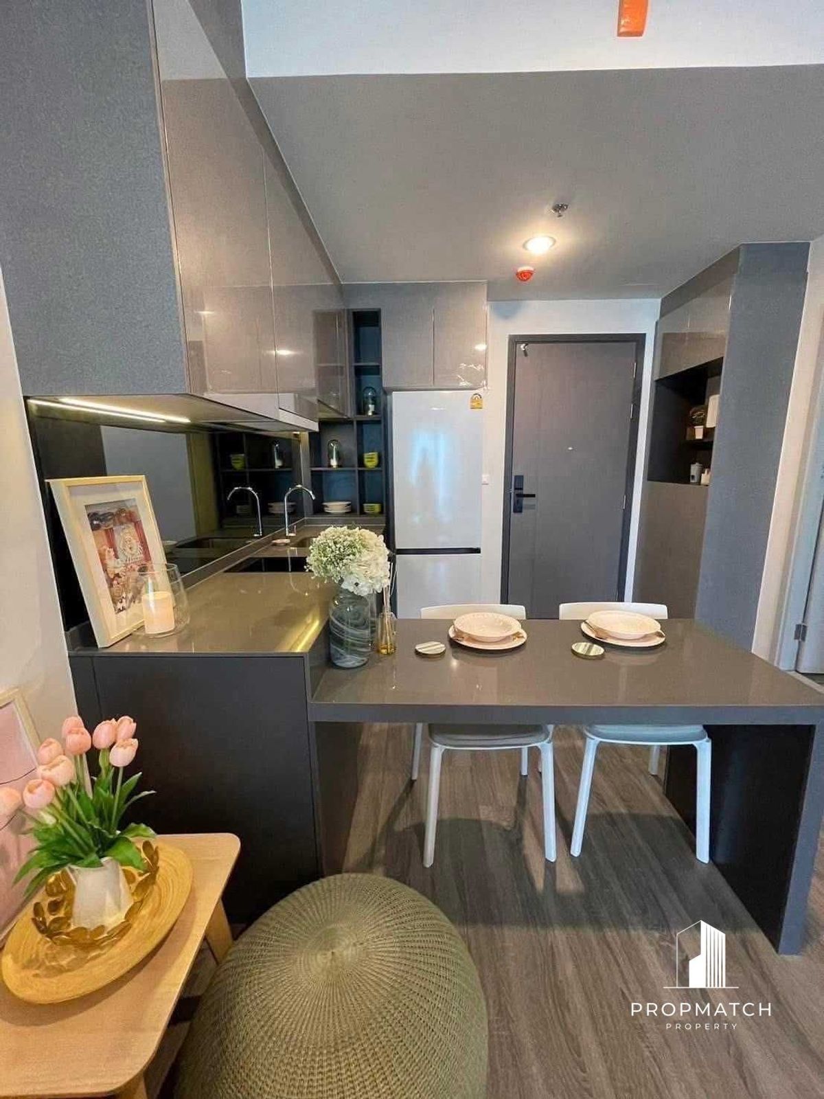 For RentCondoSiam Paragon ,Chulalongkorn,Samyan : ✨flash deal ✨ideo chula-samyan (2BED 1Bath 45SQM.) Completely decorated !! Only 35,000 baht per month Tel.0981315848 @PropMatch