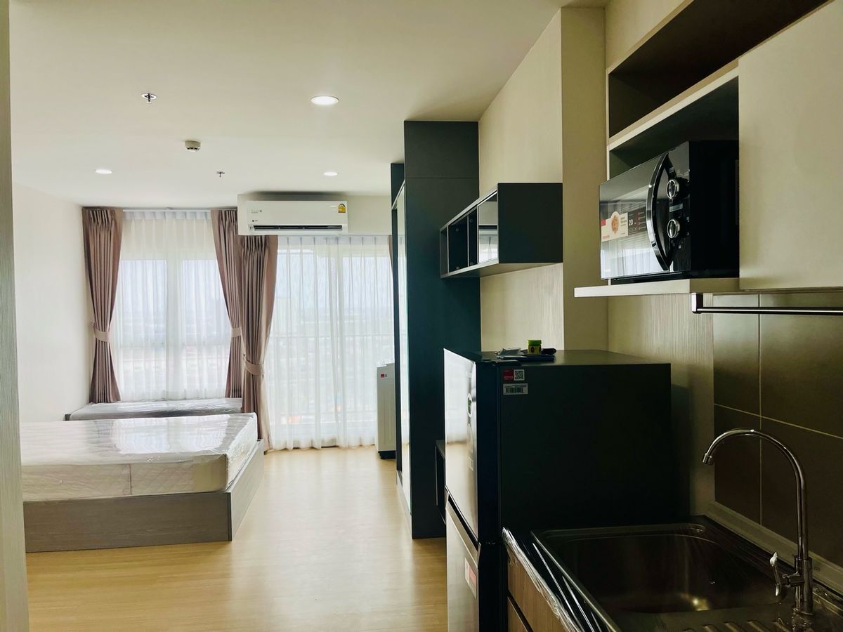 ให้เช่าคอนโดสมุทรปราการ สำโรง : ปล่อยเช่าคอนโด ศุภาลัย เวอเรนด้า สุขุมวิท 117 พร้อมเข้าอยู่เฟอร์ฯ + เครื่องใช้ไฟฟ้าครบ วิวแม่น้ำเจ้าพระยา ลมเย็นทั้งวัน ห้องไม่ร้อน 
