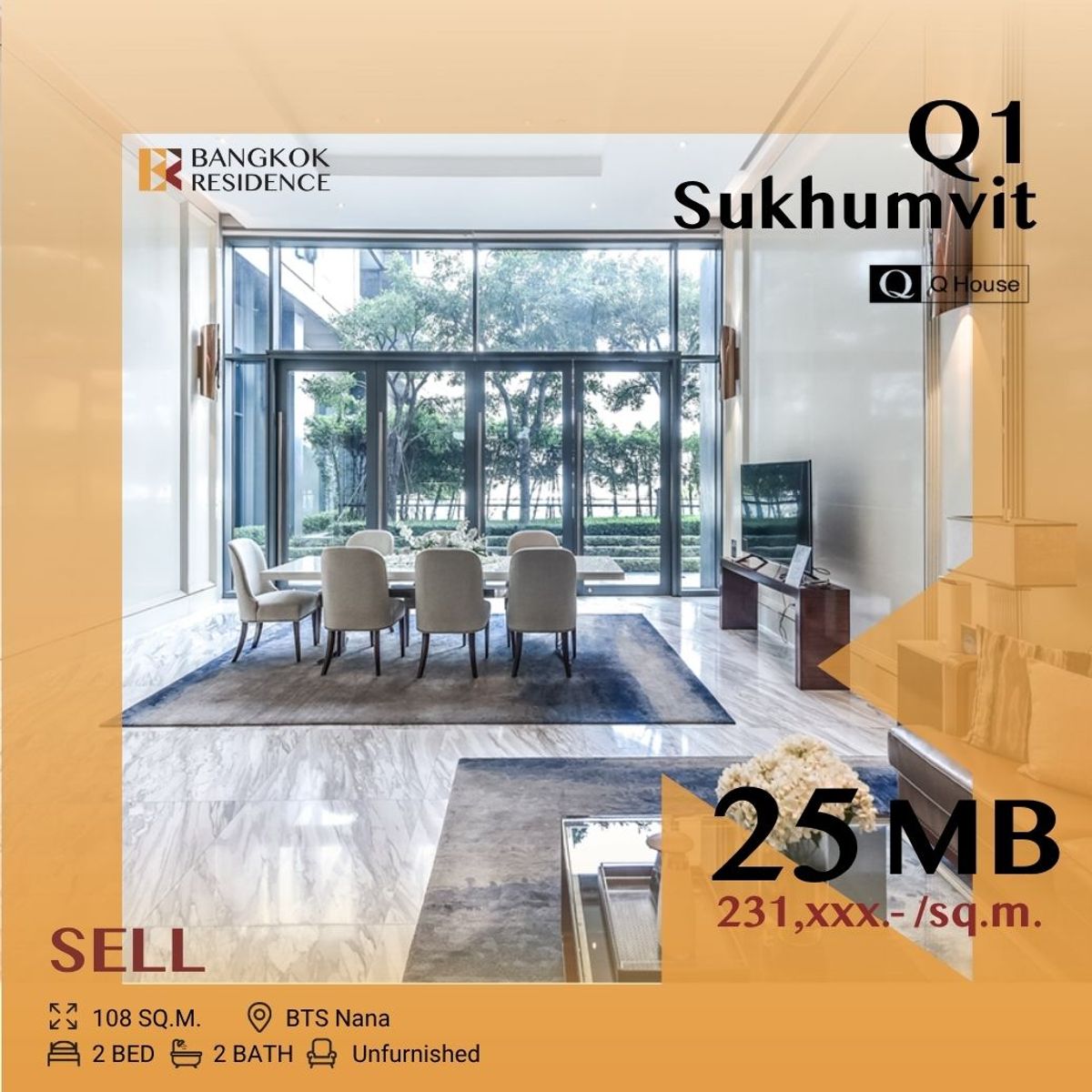 ขายคอนโดนานา : Available Unit ,Q1 Sukhumvit , Ultra Luxury ทำเลดี ใกล้รถไฟฟ้า BTSนานา