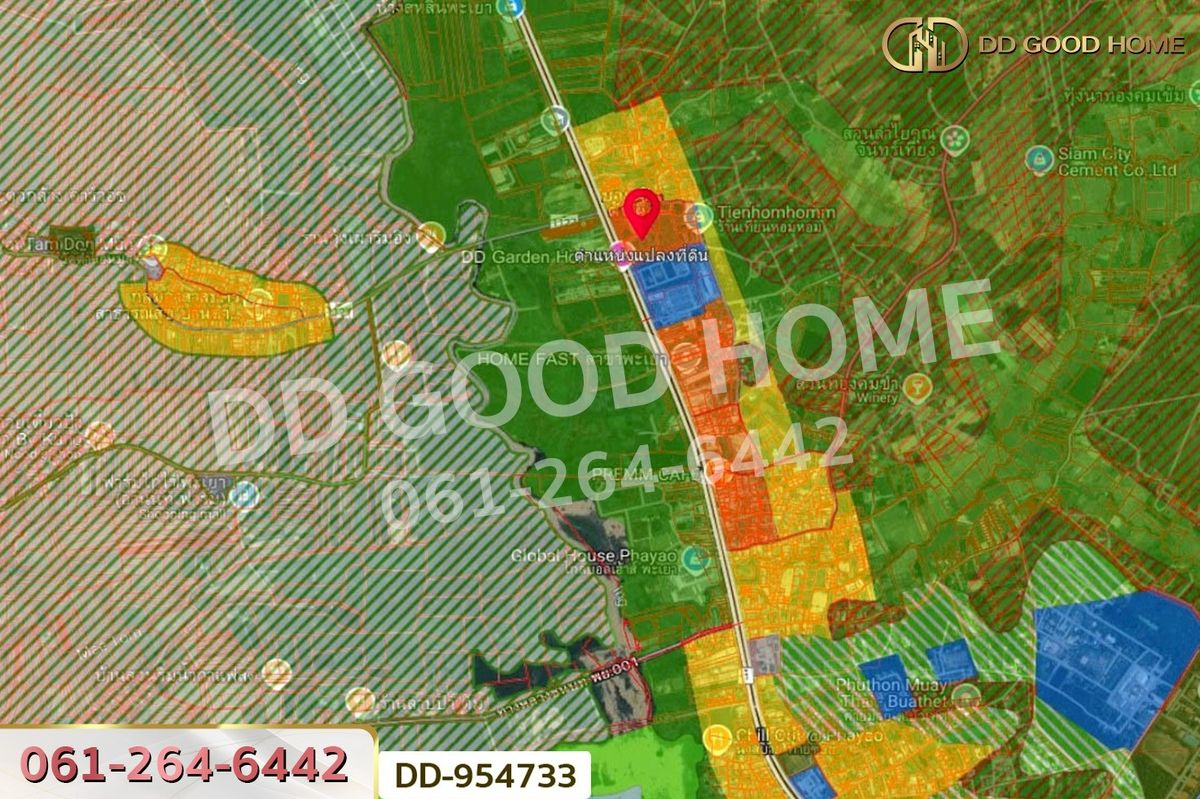 ขายที่ดินพะเยา : DD-954733 ที่ดินบ้านต๋อม 4 ไร่ 280.8 ตร.ว พะเยา ใกล้สถาบันวิทยาการจัดการแห่งแปซิฟิค