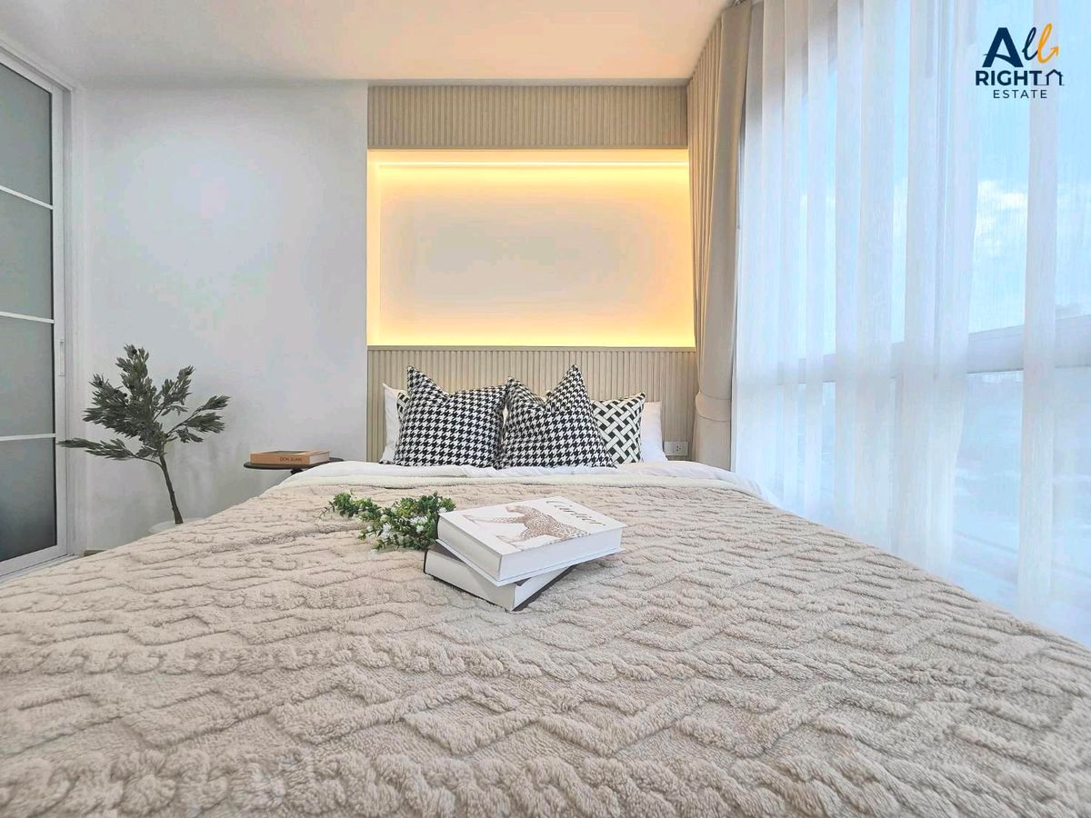 For SaleCondoOnnut, Udomsuk : 🏬🚅U Delight @ Onnut Station, Condo near the train On Nut Station, only 700 meters, complete facilities The newly decorated room, the most beautiful, the best price.