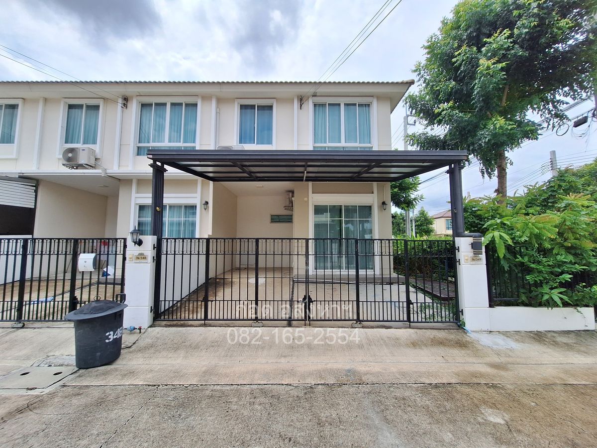 For SaleTownhomeSamut Prakan,Samrong : 2-story townhome for sale, Pruksa Ville Thepharak-Srinakarin Project (behind the corner) Soi Sap Phatthana