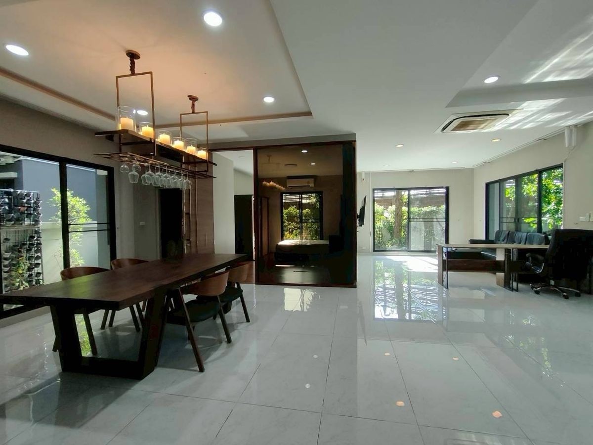For RentHouseEakachai, Bang Bon : 🔥 Luxury Corner House for Rent – Grand Bangkok Boulevard Sathorn – Opposite Garden, with Koi Pond & Private Landscape