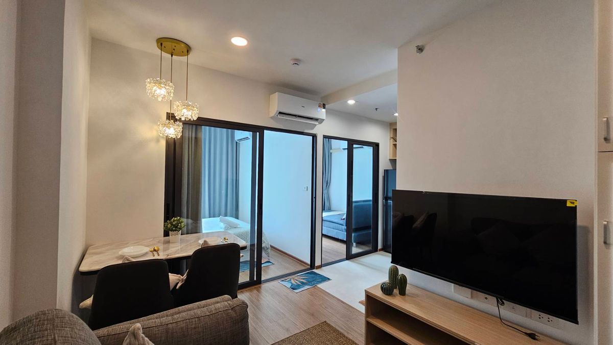 For RentCondoRamkhamhaeng, Hua Mak : For rent 📍 The Livin Ramkhamhaeng 📍 Fully furnished and equipped, near MRT Lam Sali