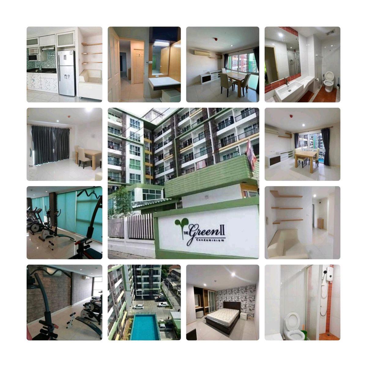 ให้เช่าคอนโดอ่อนนุช อุดมสุข : ให้เช่า green condo2 ใกล้ BTS อุดมสุข 2 ห้องนอน