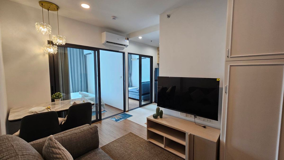 For RentCondoRamkhamhaeng, Hua Mak : For rent 📍 The Livin Ramkhamhaeng 📍 Fully furnished and equipped, near MRT Lam Sali