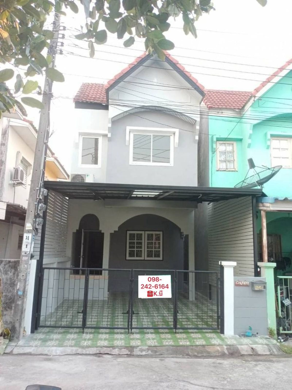 ให้เช่าทาวน์โฮมมีนบุรี-ร่มเกล้า :  🏡 🌈    ให้เช่าทาวน์เฮาส์  2 ชั้น   หมู่บ้านนันทวัน 5    ถนนเลียบวารี 11   รีโนเวทใหม่พร้อมอยู่ 🌈🏡
