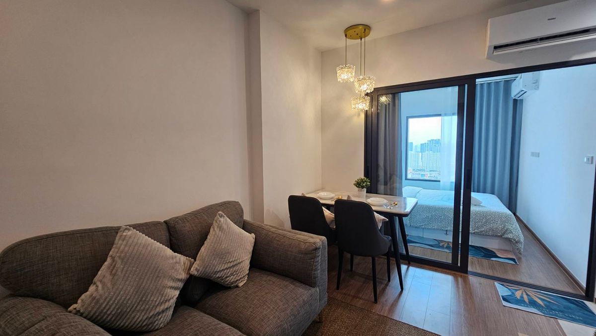 For RentCondoRamkhamhaeng, Hua Mak : For rent 📍 The Livin Ramkhamhaeng 📍 Fully furnished and equipped, near MRT Lam Sali