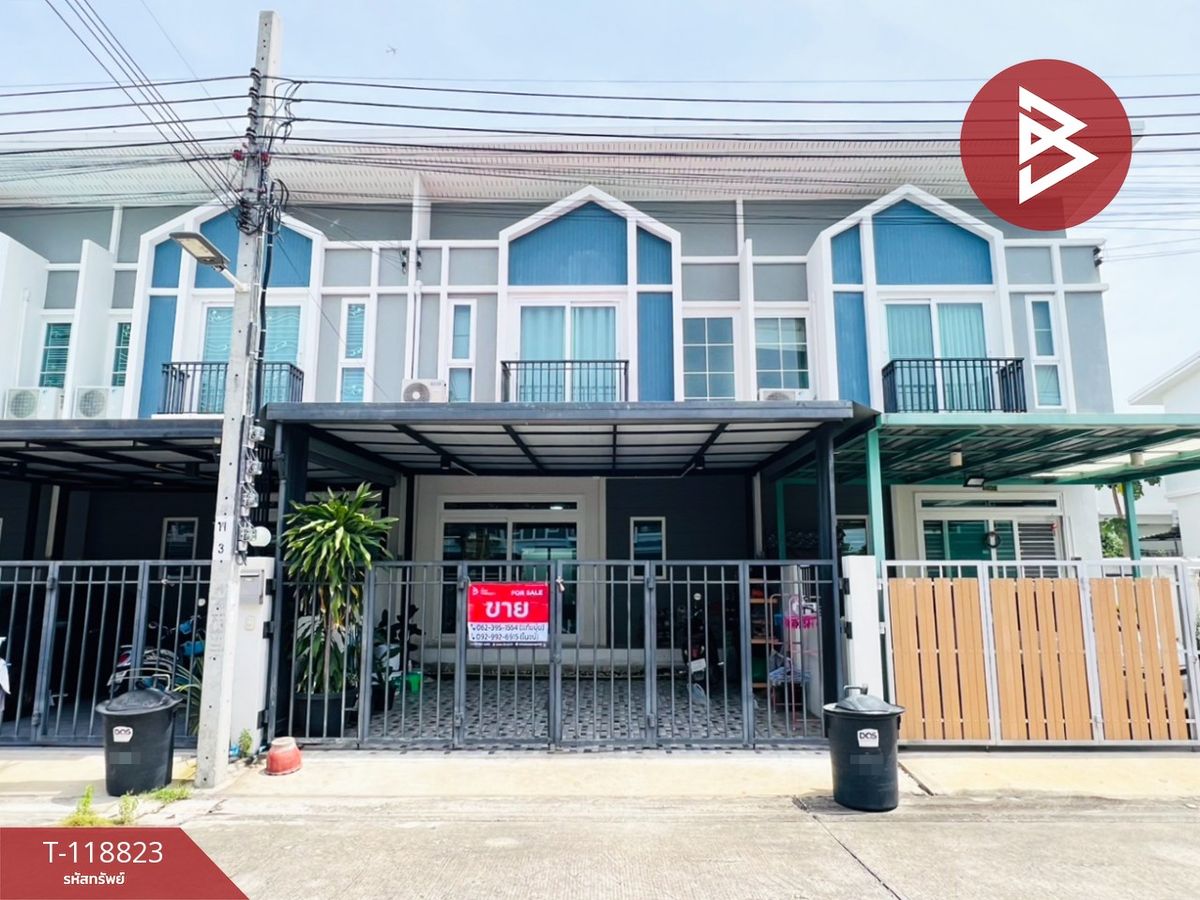 ขายบ้านสมุทรปราการ สำโรง : ขายทาวน์เฮ้าส์ หมู่บ้านนครทองโคโลนี่ เทพารักษ์-เมืองใหม่บางพลี สมุทรปราการ