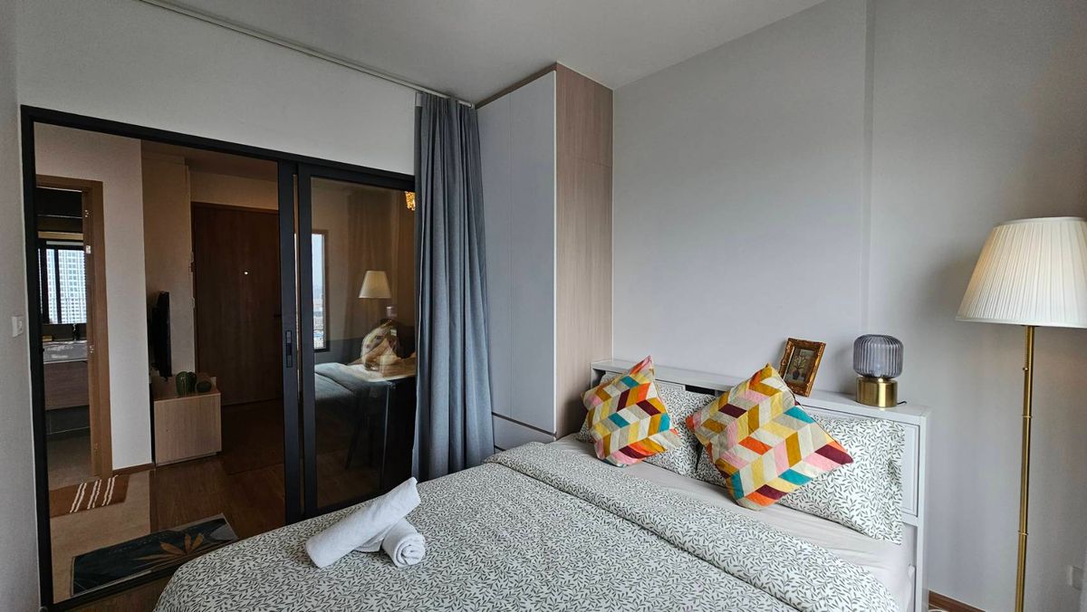 For RentCondoRamkhamhaeng, Hua Mak : For rent 📍 The Livin Ramkhamhaeng 📍 Fully furnished and equipped, near MRT Lam Sali