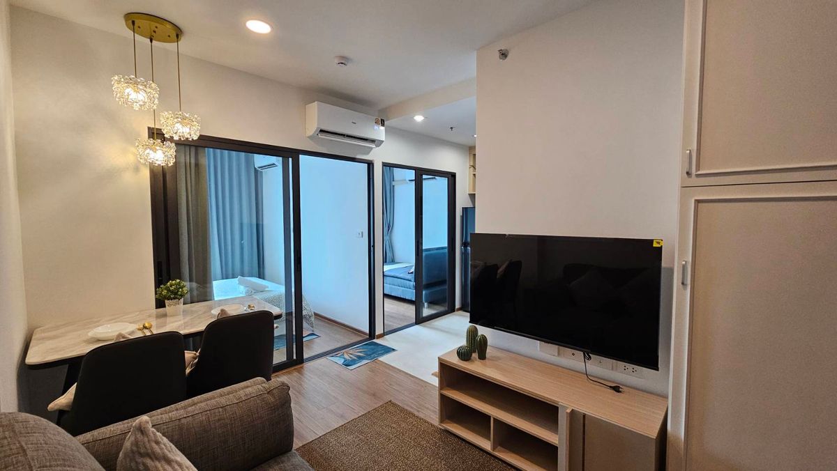 For RentCondoRamkhamhaeng, Hua Mak : For rent 📍 The Livin Ramkhamhaeng 📍 Fully furnished and equipped, near MRT Lam Sali