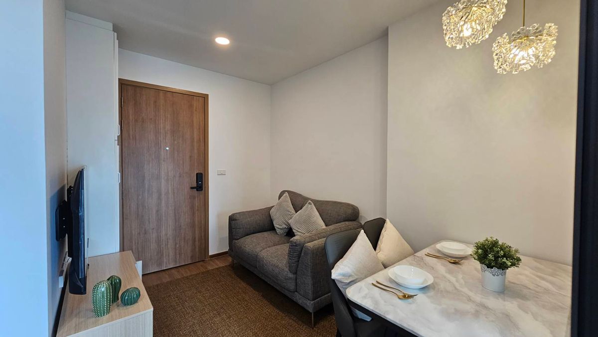 For RentCondoRamkhamhaeng, Hua Mak : For rent 📍 The Livin Ramkhamhaeng 📍 Fully furnished and equipped, near MRT Lam Sali