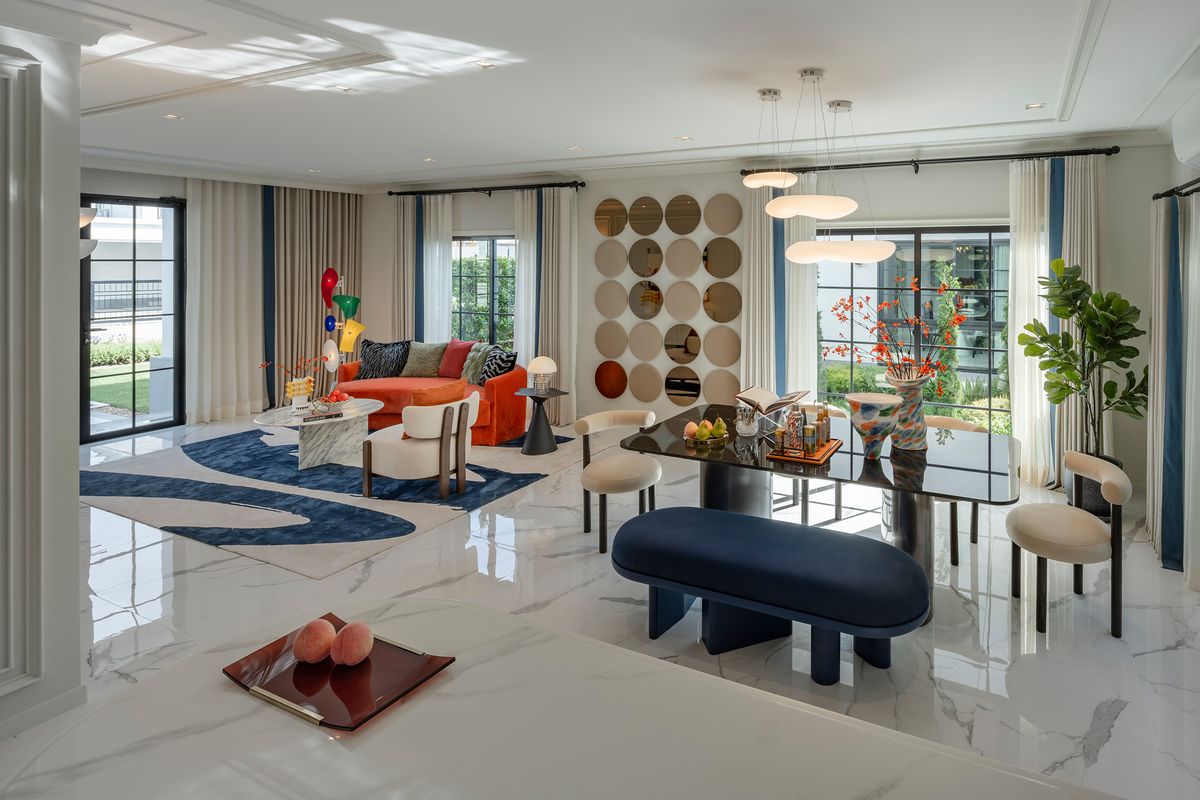 For SaleHouseSeri Thai, Ramkhamhaeng Nida : Selling a sample house, Setthasiri Seri Thai - a luxury house that comes with the hottest location of 2025