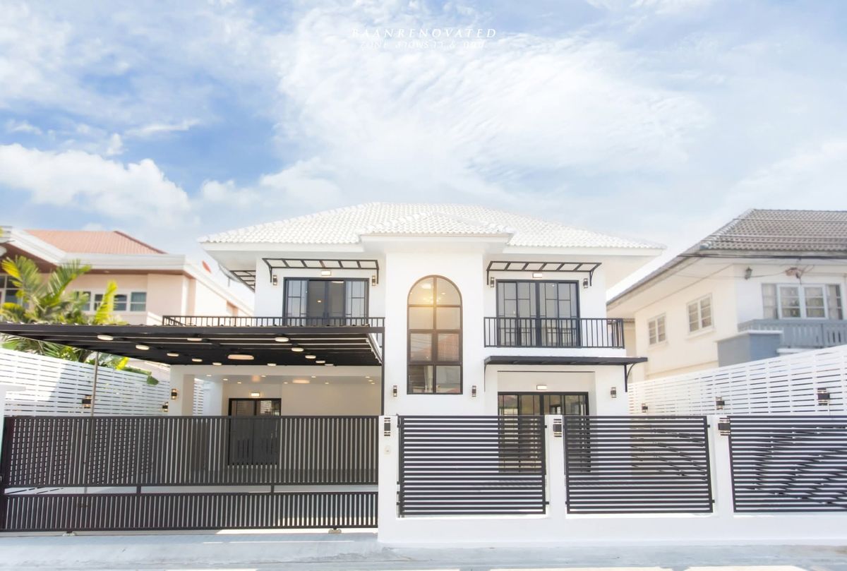 ขายบ้านโชคชัย4 ลาดพร้าว71 : ขาย บ้านเดี่ยว 2 ชั้น  Modern Luxury ย่านลาดพร้าว 80 ราคา 13.9ล. โทร.094-1656444