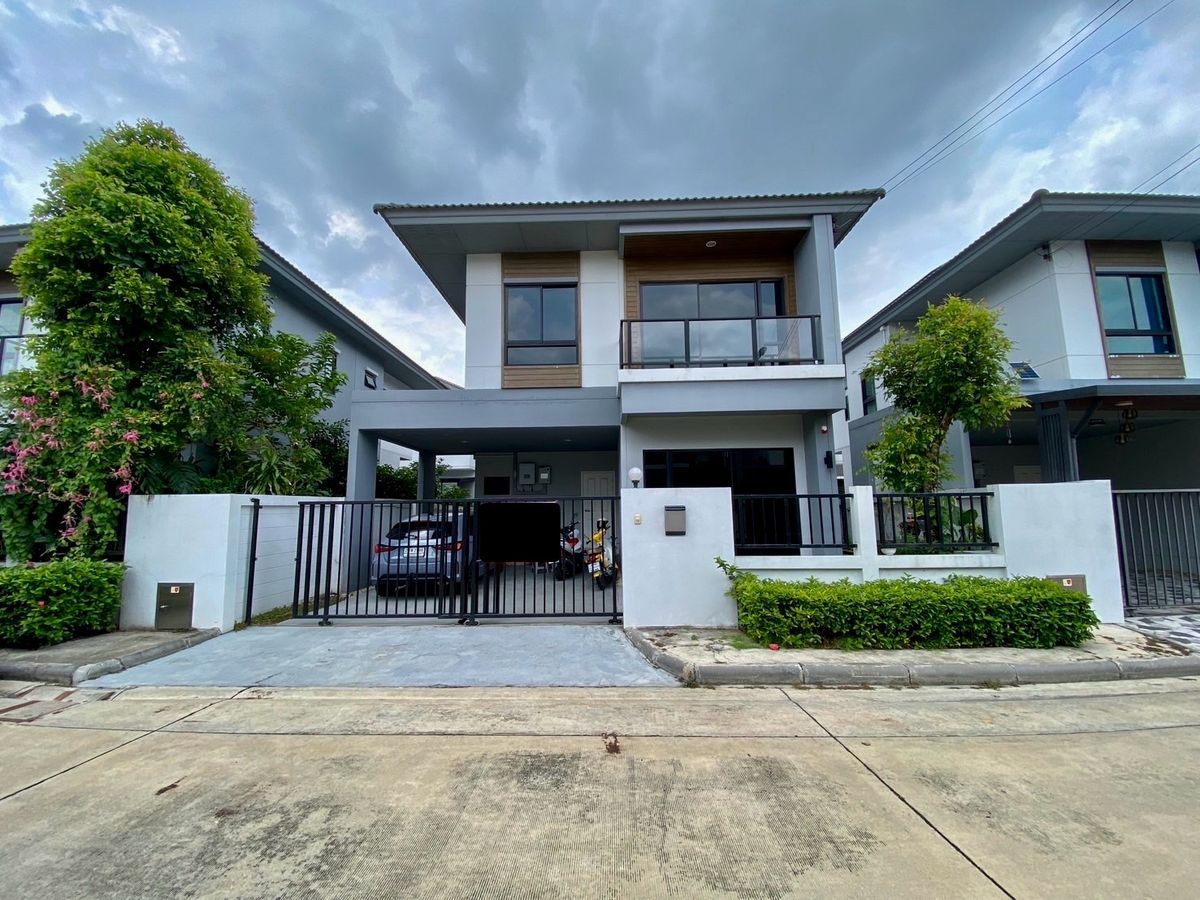 ขายบ้านนวมินทร์ รามอินทรา : 🏡 ขายบ้านแฝด 2 ชั้น เสนาพาร์ค วิลล์ รามอินทรา – วงแหวน บ้านพร้อมอยู่ ทำเลดี หน้าบ้านทิศใต้ มี Solar Cell ประหยัดค่าไฟ