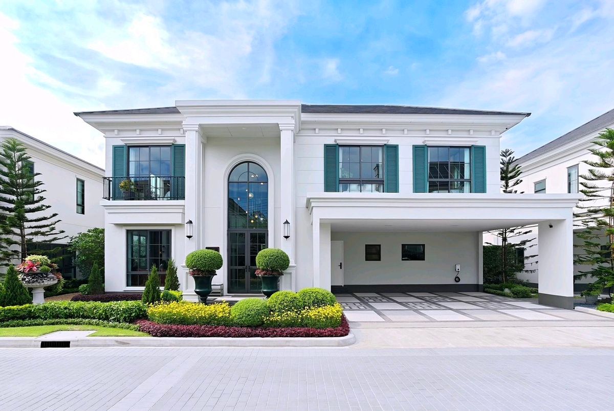 ขายบ้านบางนา แบริ่ง ลาซาล : ขายบ้านตัวอย่างตกแต่งพร้อมอยู่ - เศรษฐสิริ บางนา กม.10