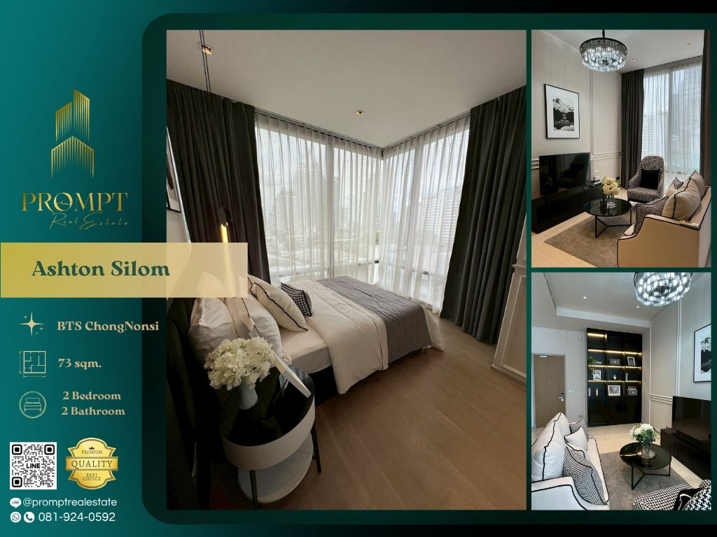 For RentCondoSilom, Saladaeng, Bangrak : AB05797 - Ashton Silom  :  แอชตัน สีลม - BTS ChongNonsi / BangkokChristianHospital MRT Samyan