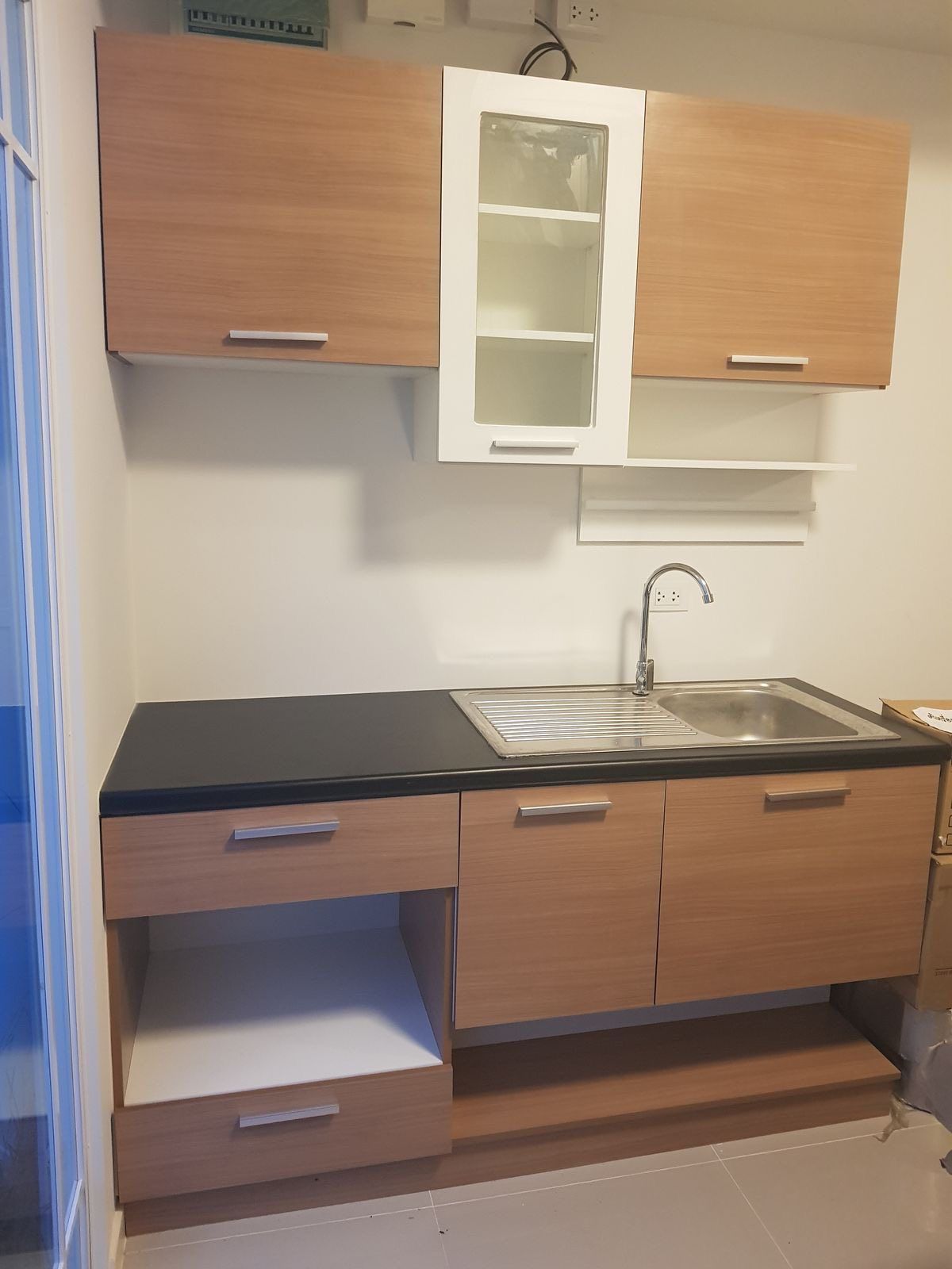 TownhomeBangna, Bearing, Lasalle : K-6494 Sale/Rent a Townhome, Indie Project, Bang Na Km. 7, empty house with air conditioner near Mega Bangna.