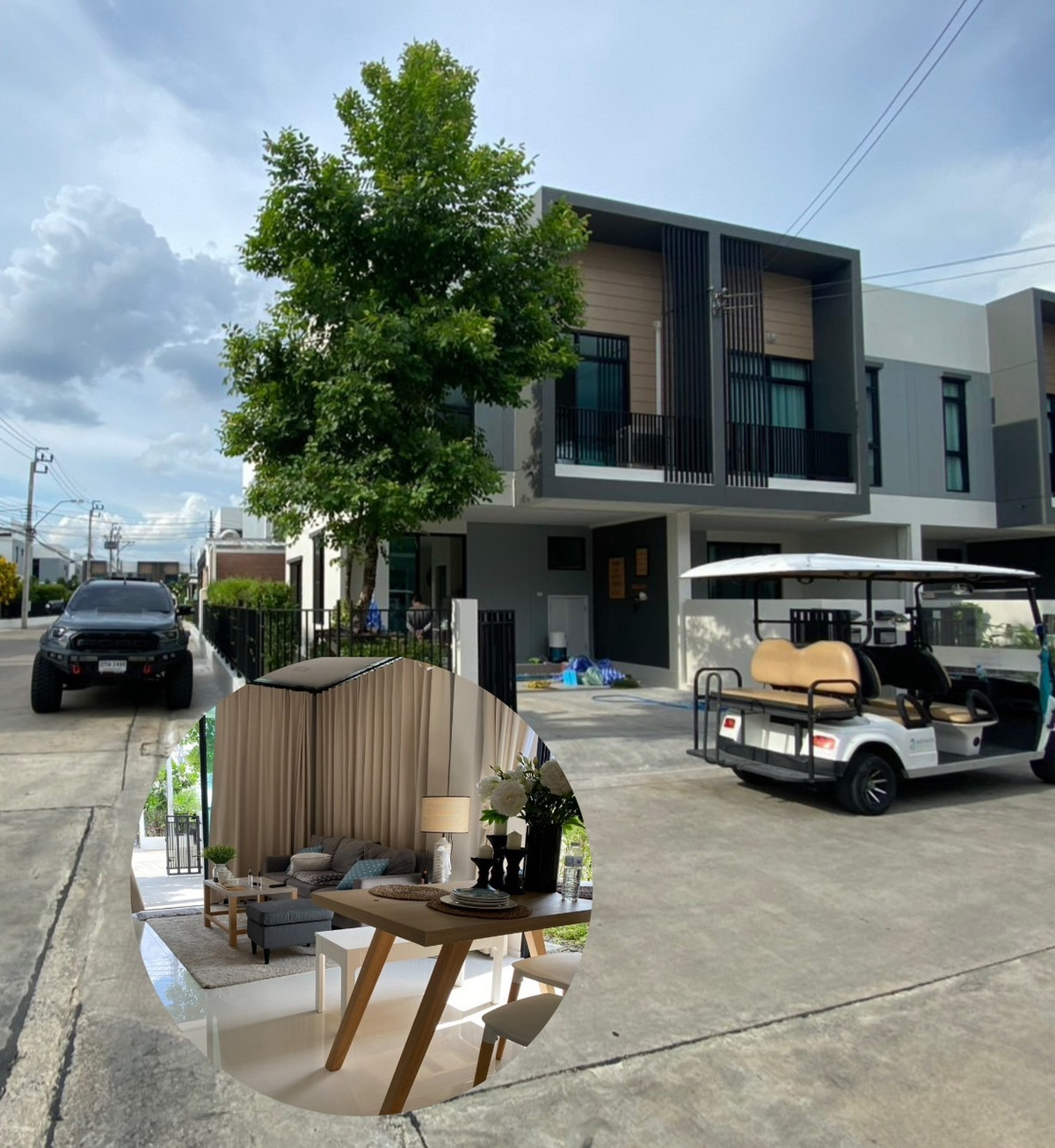 ให้เช่าบ้านวิภาวดี ดอนเมือง หลักสี่ : ทาวน์โฮม บ้านตัวอย่าง ใกล้สนามบินดอนเมือง ถนนเทิดราชัน สวยมาก หลังมุม 