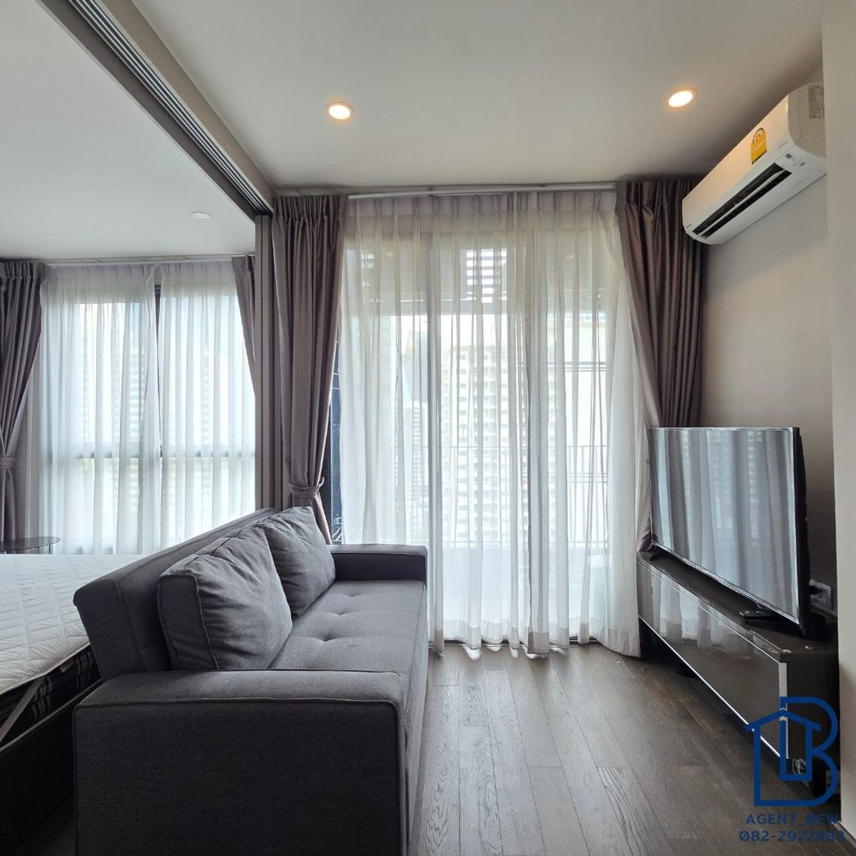 ให้เช่าคอนโดราชเทวี พญาไท : ✅Available✅ Ideo Q Siam - Ratchathewi 1 Bedroom Sliding door 35 Sqm. 19,000 THB Per month