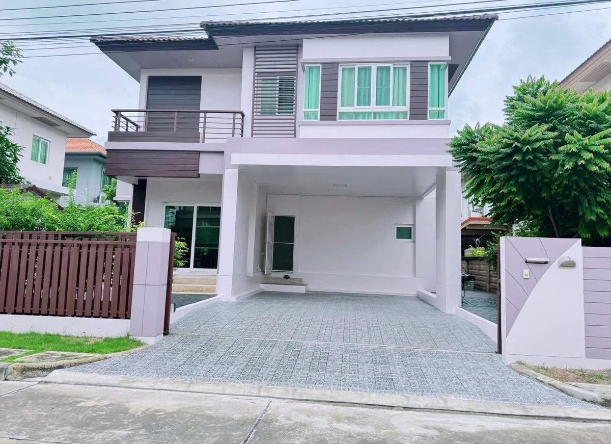 ให้เช่าบ้านลาดกระบัง สุวรรณภูมิ : ให้เช่าบ้านเดี่ยว บุราสิริ อ่อนนุช-บางนา กม.8 ตกแต่งสไตล์รีสอร์ท ใกล้เมกาบางนา