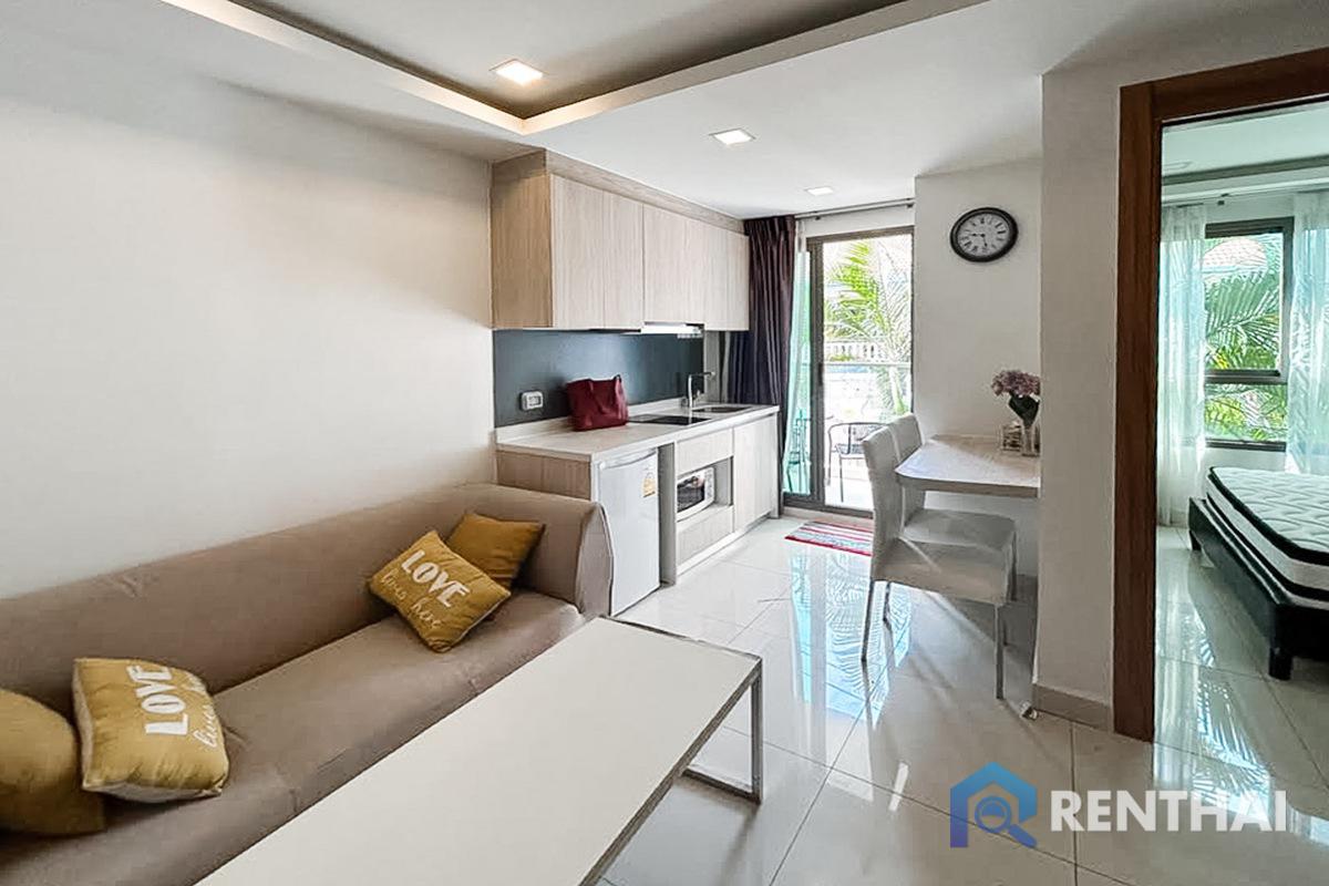 For RentCondoPattaya, Bangsaen, Chonburi : 1 bedroom condo for rent in popular resort style residence
