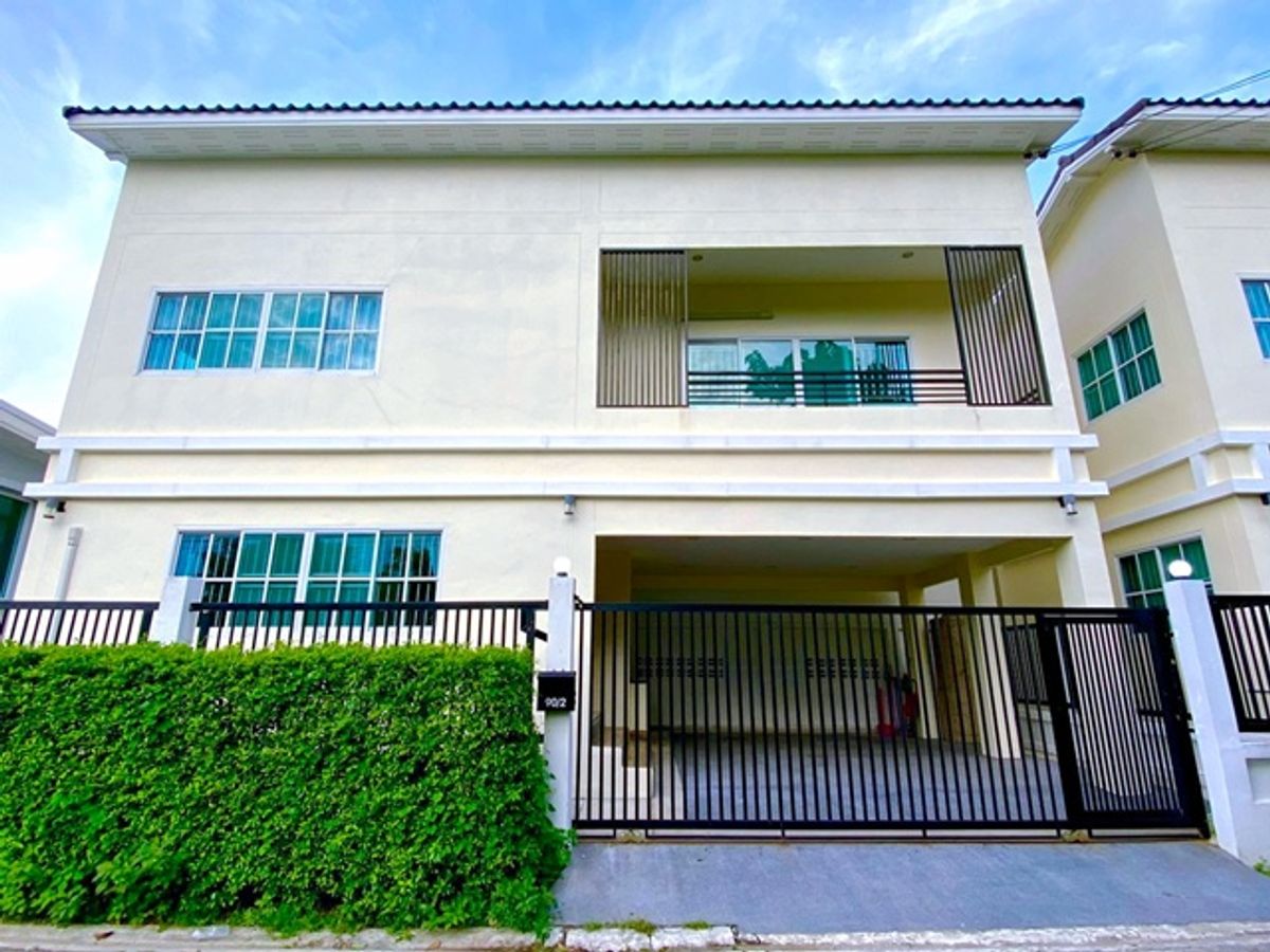 ให้เช่าบ้านเกษตร นวมินทร์ ลาดปลาเค้า : ให้เช่าบ้านเดี่ยว 2 ชั้น 30 ตร.วา. 120 ตร.ม.บ้านสวย ทำเลดี 2-3นอน 2 น้ำ รร.นานาชาติ ตลาดถนอมมิตร 2.3 กม.MRT รามอินทรา กม.4 600 ม.