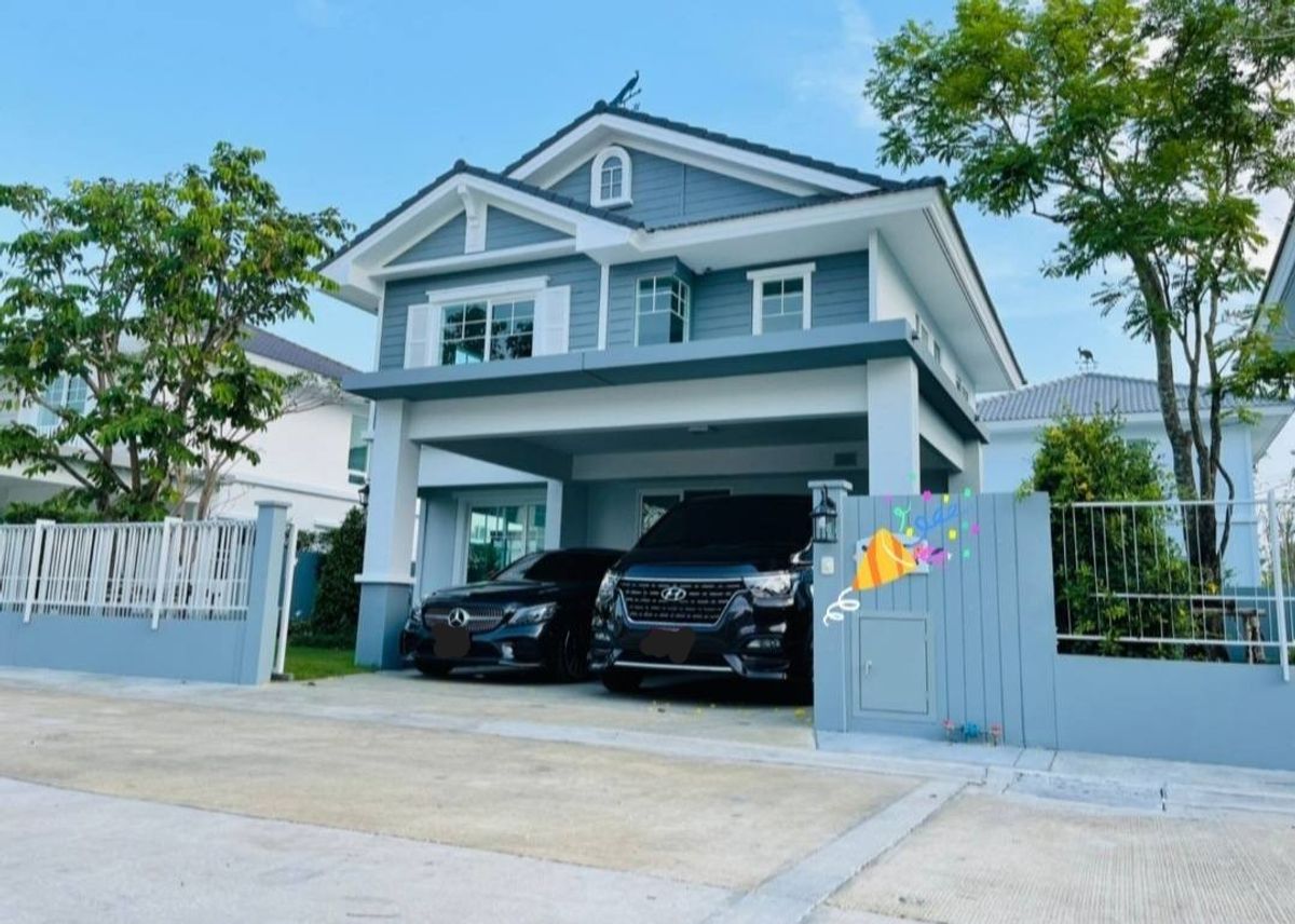บ้านบางนา แบริ่ง ลาซาล : ขาย/ให้เช่าบ้านเดี่ยว 2 ชั้น วิลลาจจิโอ ศรีนครินทร์-บางนา (โครงการ1) ใกล้ Mega Bangna