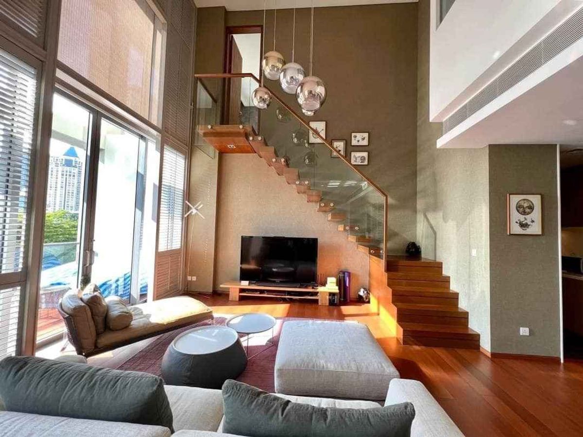 ขายคอนโดสาทร นราธิวาส : ขายคอนโด Duplex The Sukhothai Residences ห้องขนาด 156.8 ตรม Fully Furnished พร้อมเฟอร์นิเจอร์ import แบรนด์ 