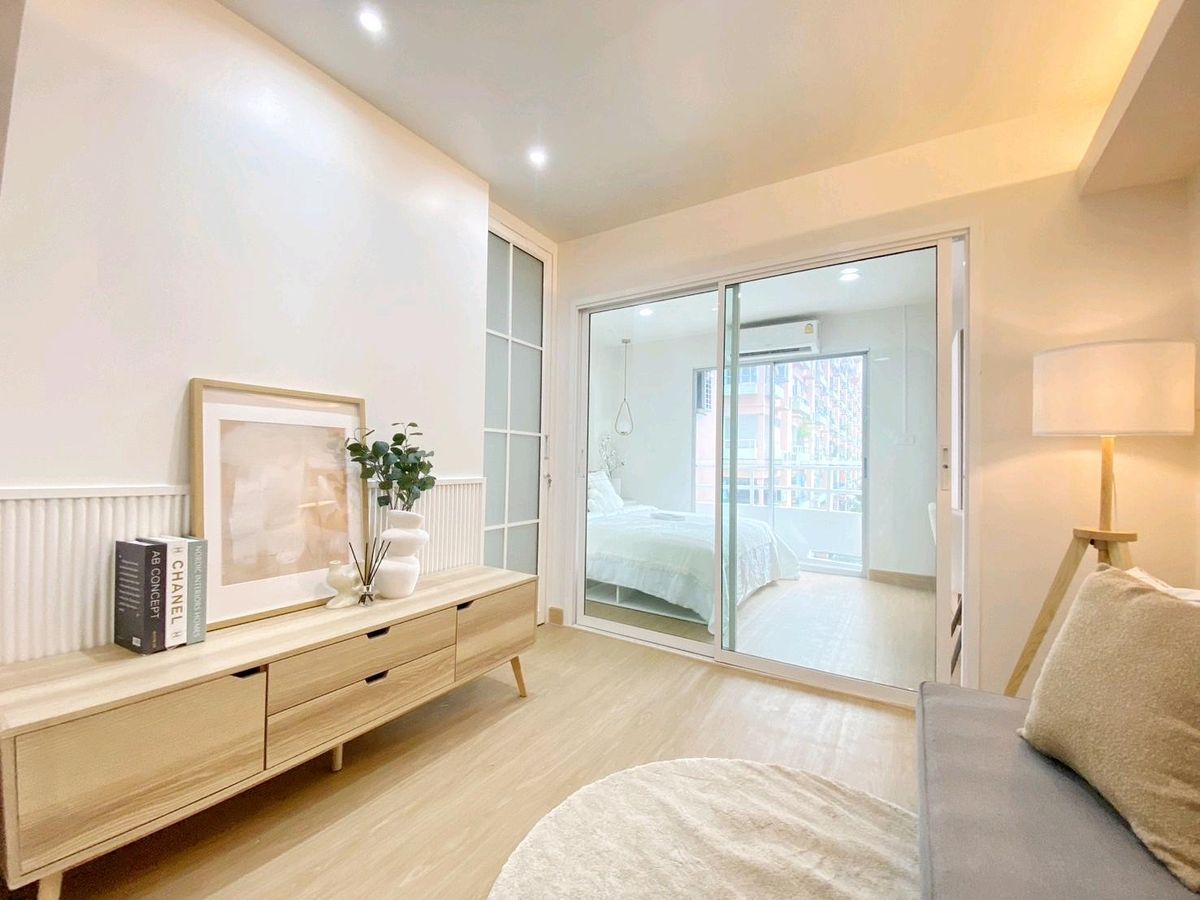 For SaleCondoLadprao101, Happy Land, The Mall Bang Kapi : Sell Studio One Ladprao 102, new room, function, size 30+ sq.m.