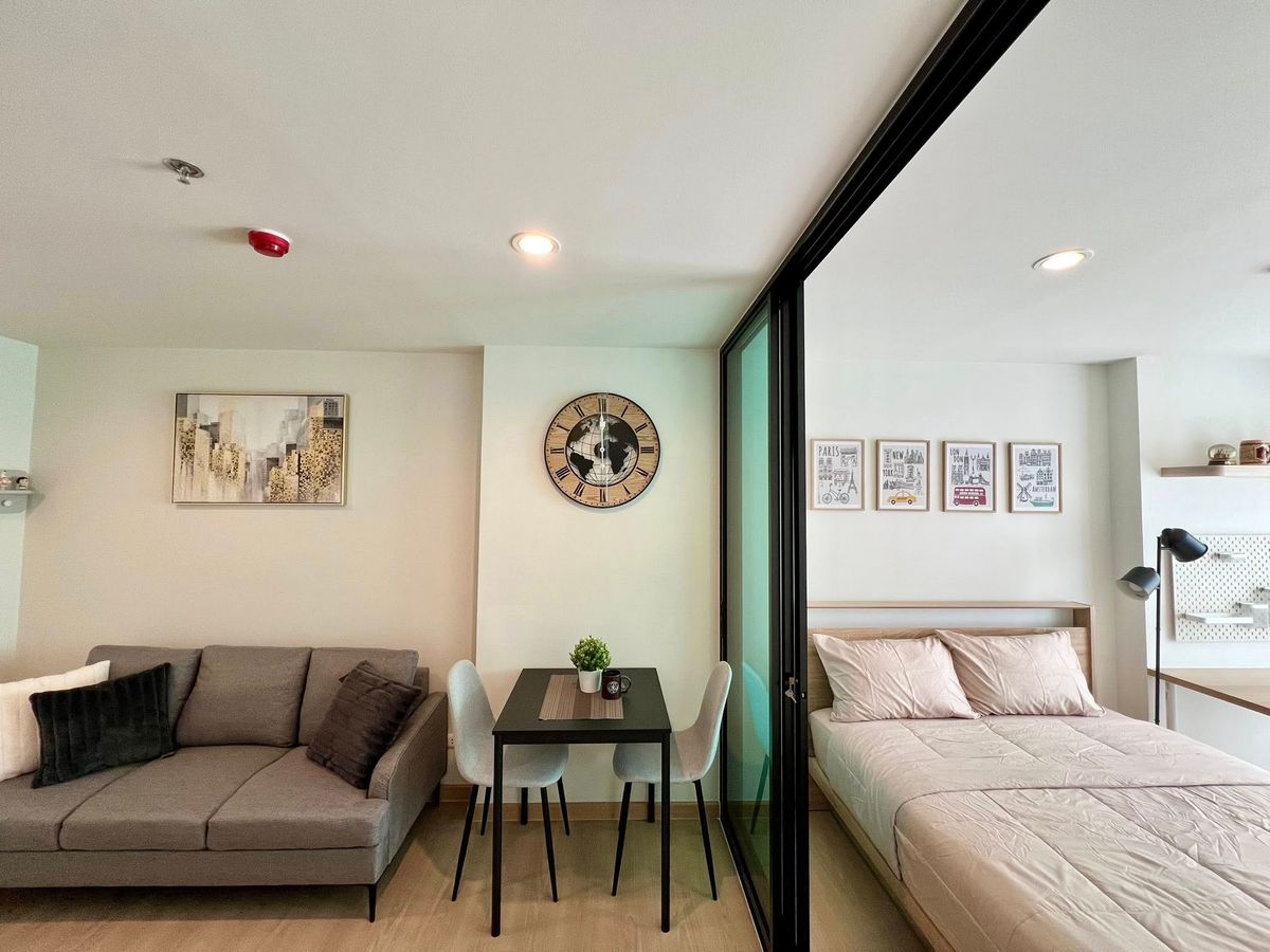 For RentCondoPathum Thani,Rangsit, Thammasat : 🏡 For rent, Terra Residence💖 Room Rim ✨ Floor 19, beautiful decoration ✅️ ready to move in