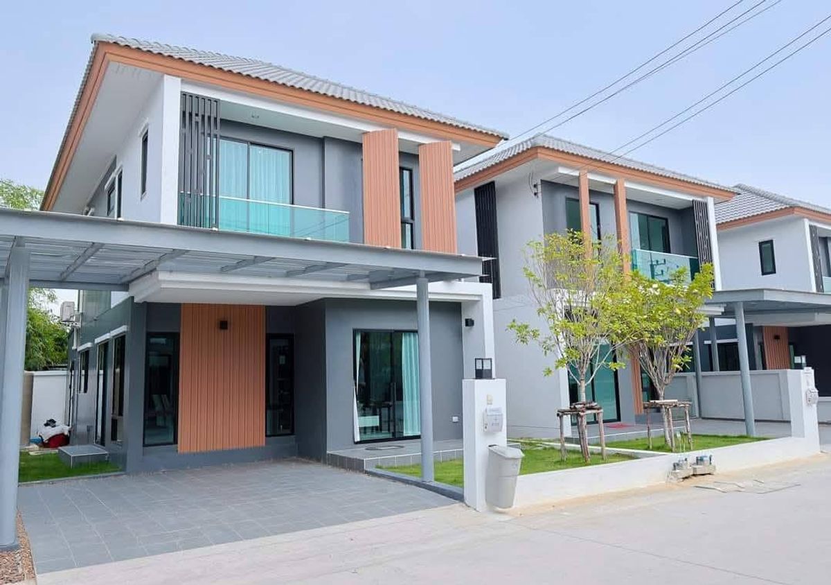 ให้เช่าบ้านปทุมธานี รังสิต ธรรมศาสตร์ : 🐶 เลี้ยงสัตว์ได้ | 🏢 จดทะเบียนบริษัทได้🎉 บ้านใหม่ให้เช่า – รุ่งเรืองวิลล่า ลำลูกกาคลอง 3 🏠