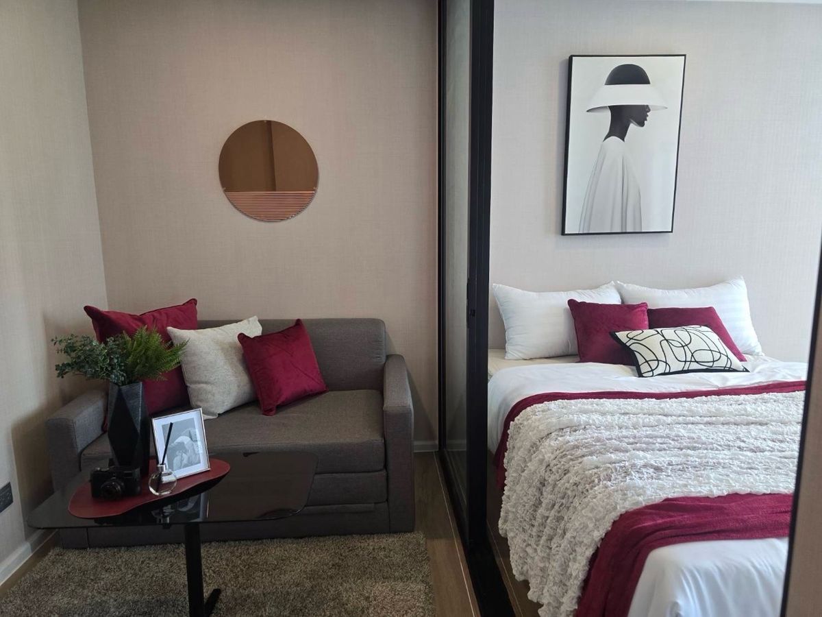 For RentCondoRatchadapisek, Huaikwang, Suttisan : 🔥For urgent rent🔥Atmoz Ratchada Huai Khwang, Meng Jai, beautiful room, fully furnished, ready to move in