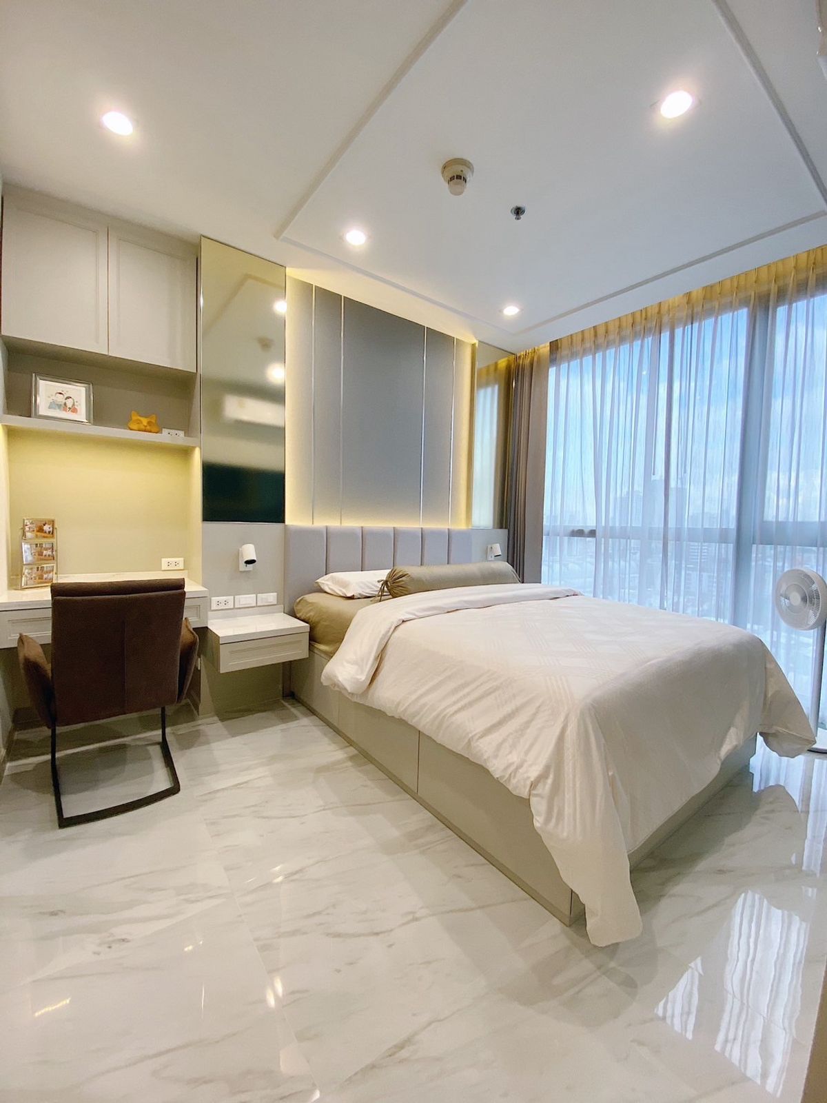ขายคอนโดราชเทวี พญาไท : ไอดีโอ คิว พญาไท ideo q phayathai 1bed plus / 2bathroom Duplexห้องแต่งสวยพร้อมเข้าอยู่