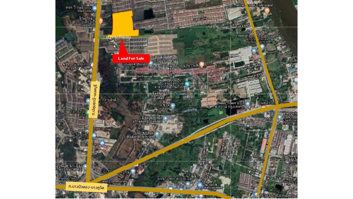 ขายที่ดินปทุมธานี รังสิต ธรรมศาสตร์ : ขายที่ดินแปลงสวย พร้อมโอน ถนนกรุงเทพ-ปทุมธานี