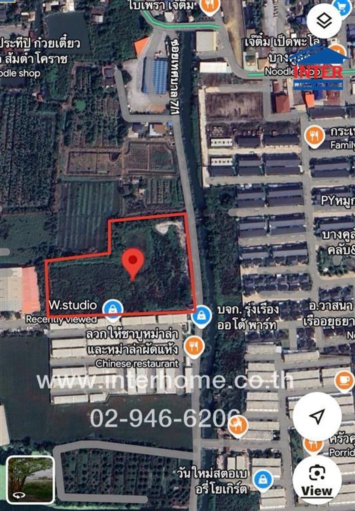 ขายที่ดินนนทบุรี บางใหญ่ บางบัวทอง : ที่ดินเปล่า 10 ไร่ 353.3 ตร.ว. ที่ดิน ซอยเทศบาล7/1ซอยวัดพระเงิน ถนนกาญจนาภิเษก ถนนประชาอุทิศ บางใหญ่ นนทบุรี